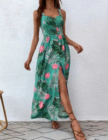 Rochie lunga SHEIN, verde