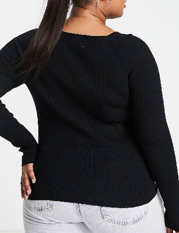 Bluza ASOS Curve, negru