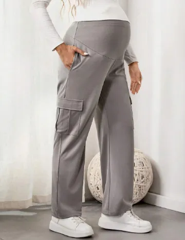 Pantaloni SHEIN Maternity, gri Gri