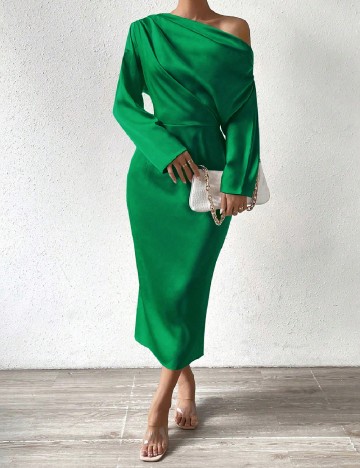 Rochie medie SHEIN, verde