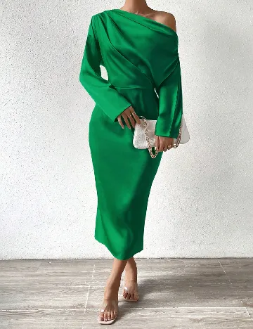 Rochie medie SHEIN, verde Verde