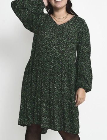 Rochie medie Kaffe Curve, verde