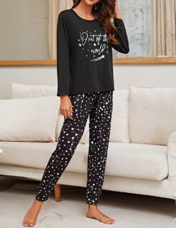 Pijama SHEIN, negru