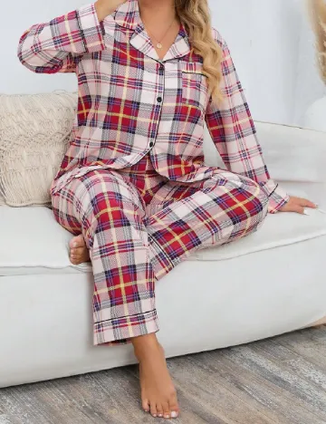 Pijama SHEIN CURVE, roz Roz