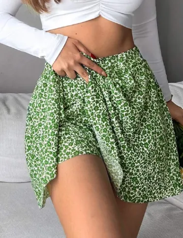 Fusta pantalon SHEIN, verde Verde