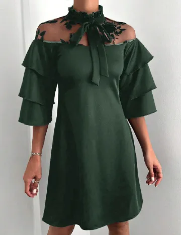 Rochie scurta SHEIN, albastru Verde