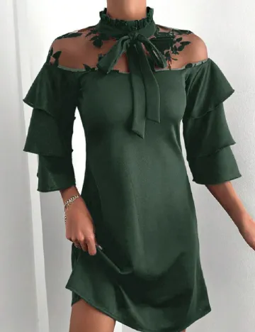 Rochie scurta SHEIN, albastru Verde