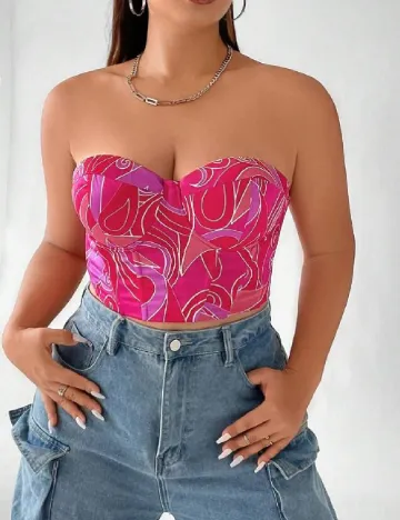 Top SHEIN CURVE, roz Roz