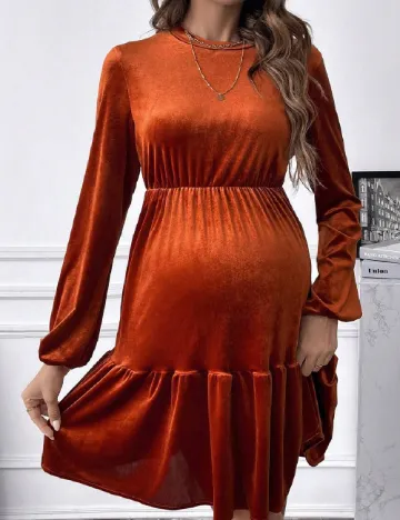 Rochie scurta SHEIN Maternity, portocaliu Portocaliu