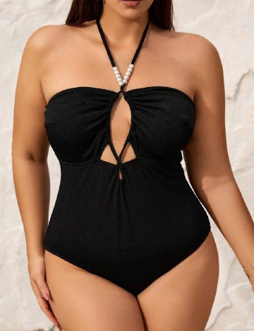 Costum de baie SHEIN CURVE, negru