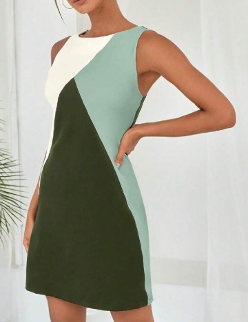 Rochie scurta SHEIN, verde