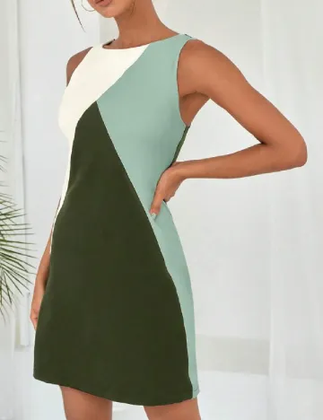 Rochie scurta SHEIN, verde Verde