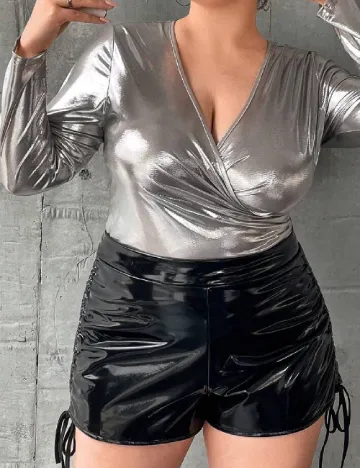 Bluza SHEIN CURVE, argintiu Gri