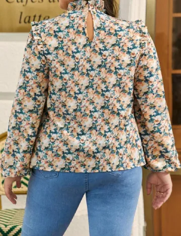Bluza SHEIN CURVE, imprimeu floral Floral print