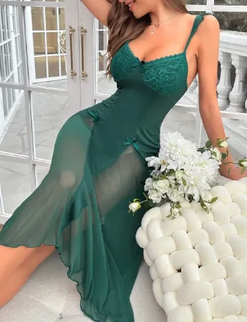 Rochie de noapte SHEIN, verde Verde