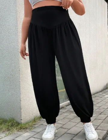 Pantaloni SHEIN CURVE, negru Negru