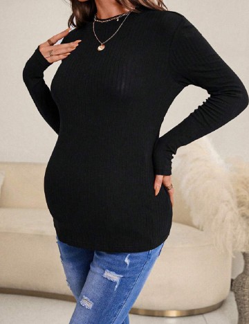 Bluza SHEIN Maternity, negru