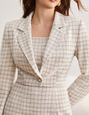 Blazer SHEIN, crem