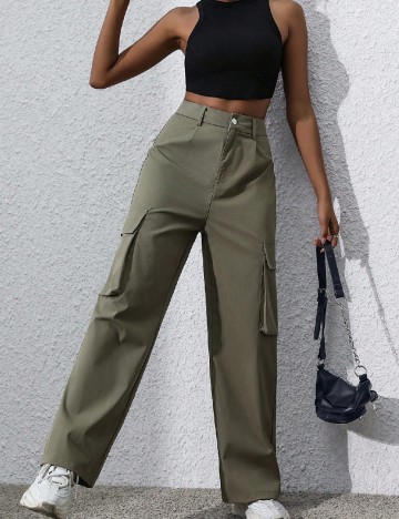 Pantaloni SHEIN, verde