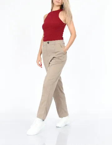 Pantaloni SHEIN, bej Crem