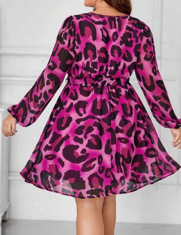 Rochie scurta SHEIN CURVE, roz