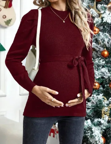 Bluza SHEIN Maternity, visiniu Rosu