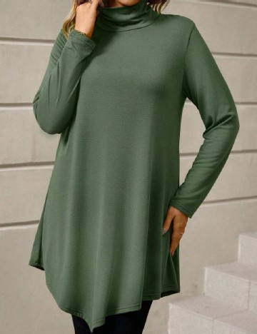 Bluza SHEIN CURVE, verde