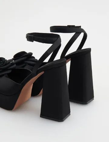 Sandale Reserved, negru Negru