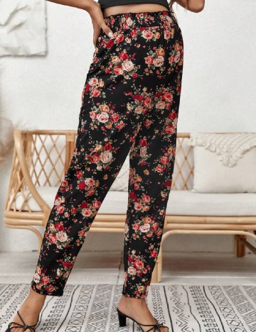 Pantaloni SHEIN Maternity, floral print
