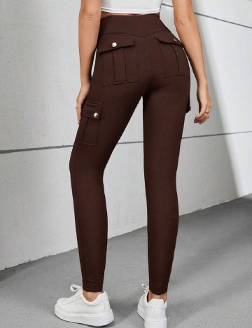 Pantaloni SHEIN, maro