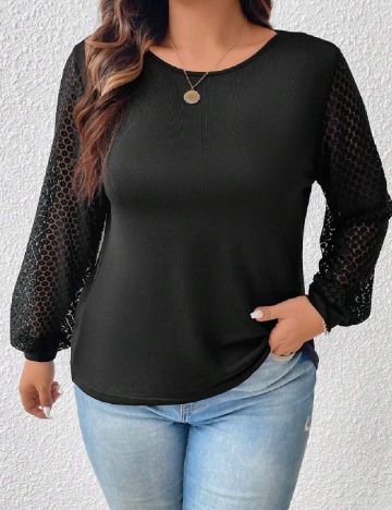 Bluza SHEIN CURVE, negru