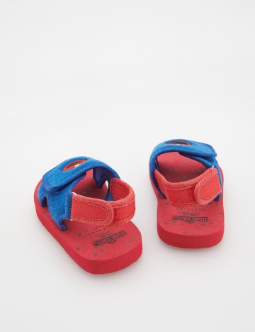Sandale Reserved, rosu/albastru