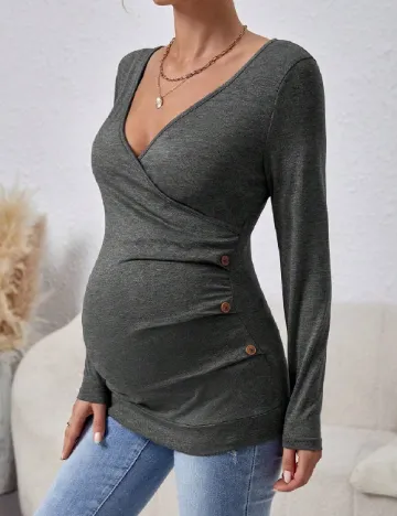 Bluza SHEIN Maternity, gri Gri