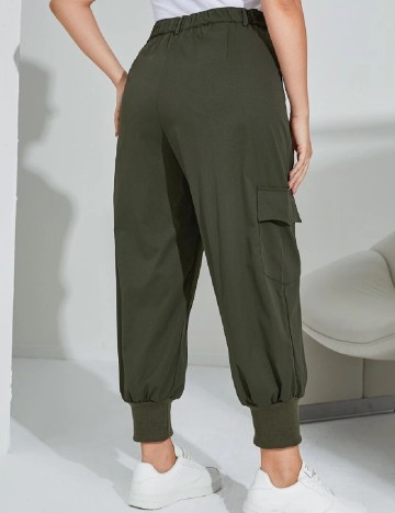 Pantaloni SHEIN CURVE, verde