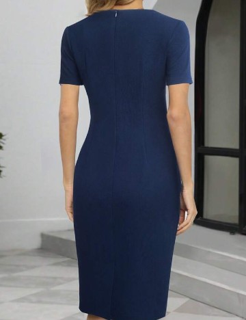 Rochie scurta Homeyee, bleumarin