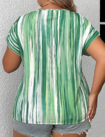 Bluza SHEIN CURVE, verde Verde