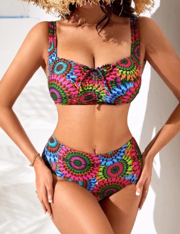 Costum de baie SHEIN, mix culori