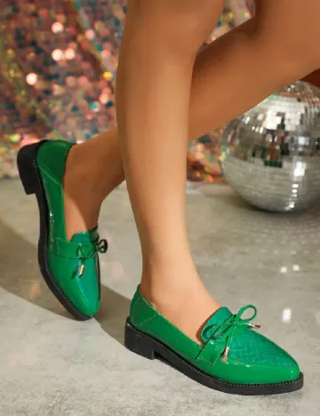 Mocasini SHEIN, verde Verde