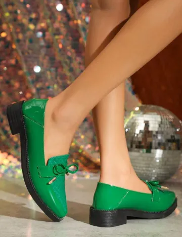 Mocasini SHEIN, verde Verde