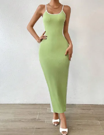 Rochie lunga SHEIN, verde Verde