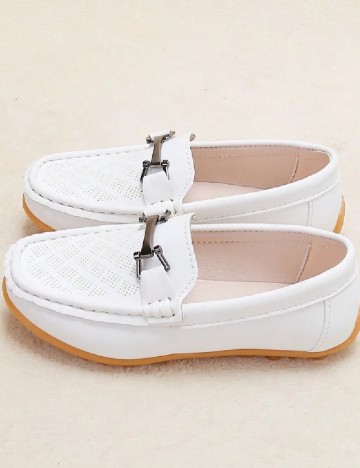 Mocasini Shein Kids, alb