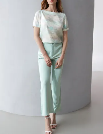 Bluza MOTF, verde/crem Verde