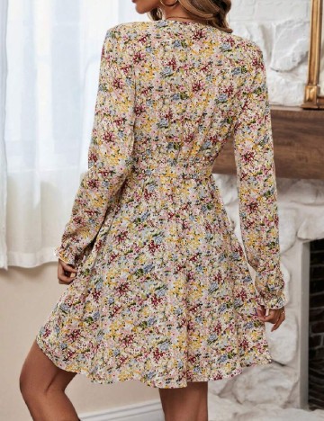 Rochie scurta SHEIN, floral print