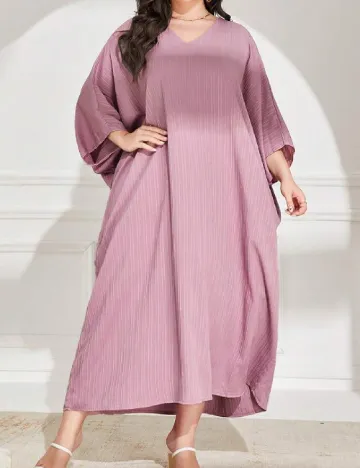 Rochie lunga SHEIN CURVE, roz Roz