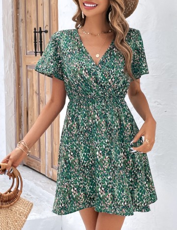 Rochie scurta SHEIN, verde