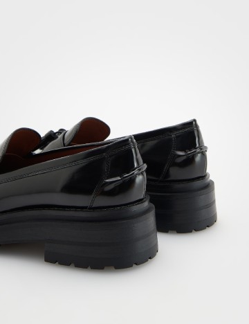 Mocasini Reserved, negru