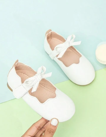 Pantofi Shein Kids, ecru Alb