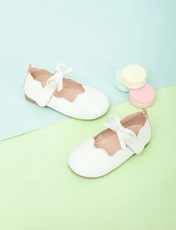 Pantofi Shein Kids, ecru Alb