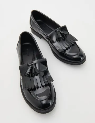 Mocasini Reserved, negru Negru