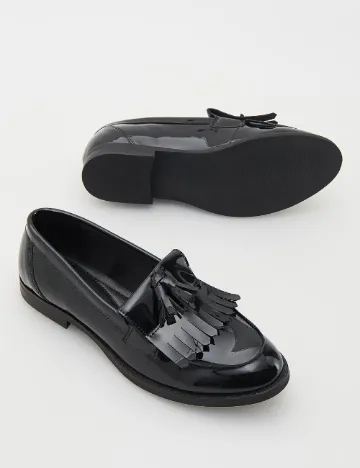 Mocasini Reserved, negru Negru